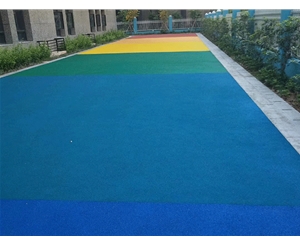 廈門高崎國(guó)際機(jī)場(chǎng)，陶瓷顆粒彩色防滑地坪