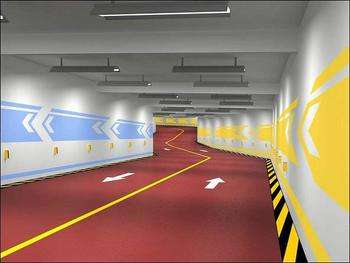 環(huán)氧車(chē)庫(kù)坡道，防滑地坪